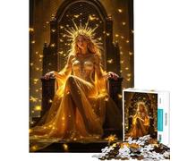 Puzzle da 1000 pezzi per adulti raffigurante la Regina d'Oro sul Trono una sfida impegnativa da completare ideale per rilassarsi durante le vacanze un passatempo antistress adatto a persone