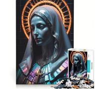 Puzzle da 1000 pezzi per adulti raffigurante la Vergine Maria gioco rompicapo difficile per rafforzare l'amore tra le coppie 38x52cm