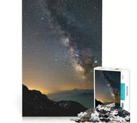 Puzzle da 1000 pezzi per adulti raffigurante la Via Lattea sulle Alpi gioco educativo difficile e stimolante ideale come regalo 50x75cm