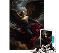 Puzzle da 1000 pezzi per adulti raffigurante l'angelo caduto Lucifero un gioco pratico e stimolante per la mente un'opera d'arte da regalare per compleanno (dimensioni 38x52cm)