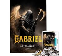 Puzzle da 1000 pezzi per adulti raffigurante l'arcangelo Gabriele con l'ascia d'oro Un'attività impegnativa per tutta la famiglia un gioco educativo per ragazzi dai 14 anni in su (50x75cm)