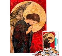 Puzzle da 1000 pezzi per adulti raffigurante l'Arcangelo in preghiera Un gioco rilassante e antistress per divertirsi a casa (dimensioni: 38x26cm)