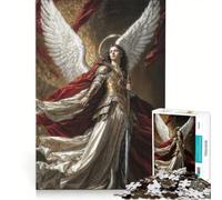 Puzzle da 1000 pezzi per adulti raffigurante l'Arcangelo Michele, Arconte del Fuoco Sacro, gioco educativo, sfida impegnativa, collezione d'artista, opera d'arte 50x75cm