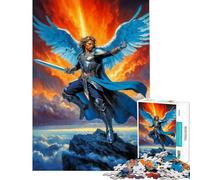 Puzzle da 1000 pezzi per adulti raffigurante l'Arcangelo Michele un guerriero angelo Sfida educativa un'opera d'arte e un giocattolo antistress per ragazzi dai 14 anni in su (38x52cm)