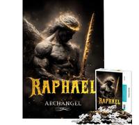 Puzzle da 1000 pezzi per adulti raffigurante l'arcangelo Raffaele con la spada Divertimento a casa regalo per donne giochi divertenti per ragazzi dai 14 anni in su (38x52cm)