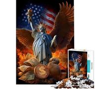 Puzzle da 1000 pezzi per adulti raffigurante le ali della Statua della Libertà Un gioco rilassante un'opera d'arte impegnativa e stimolante (dimensioni 50x75cm)