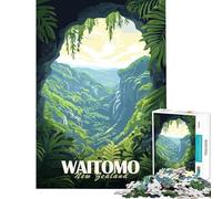 Puzzle da 1000 pezzi per adulti raffigurante le grotte di Waitomo Nuova Zelanda Puzzle da 1000 pezzi decorazione per la casa giocattoli regali per donne regali per amici e familiari (38x52cm)