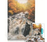 Puzzle da 1000 pezzi per adulti, raffigurante l'eremo di Linn Falls a Black, un gioco pratico e divertente per ridurre lo stress, un'idea regalo unica per compleanni e altre occasioni 50x75cm