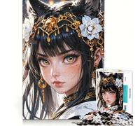 Puzzle da 1000 pezzi per adulti, raffigurante l'Imperatrice Nekomata Celeste, gioco pratico, decorazione per la casa, collezione d'artista, opera d'arte 50x75cm
