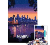 Puzzle da 1000 pezzi per adulti raffigurante lo skyline di Mumbai al tramonto India Giochi rilassanti e coinvolgenti per coltivare la pazienza Regalo di compleanno per divertimento in famiglia