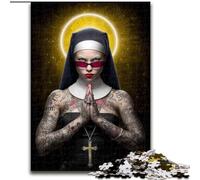 Puzzle da 1000 pezzi per adulti, raffigurante Madonna della Moda Puzzle da 1000 pezzi per adulti Sviluppa la coordinazione occhio-mano, perfetto come regalo di compleanno (dimensioni 26x38cm)