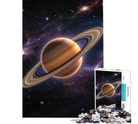 Puzzle da 1000 pezzi per adulti raffigurante Saturno nello spazio difficile e stimolante ideale per la decorazione della casa e per ragazzi dai 14 anni in su (38x26cm)