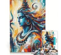 Puzzle da 1000 pezzi per adulti raffigurante Shiva il dio indù un gioco interattivo e divertente da fare in casa ideale come regalo per tutta la famiglia 38x52cm