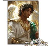 Puzzle da 1000 pezzi per adulti, raffigurante un angelo maschio, ideale come decorazione per la casa e gioco interattivo per famiglie, (dimensioni 26x38cm)