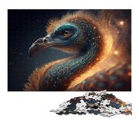 Puzzle da 1000 pezzi per adulti raffigurante un animale emù ideale come opera d'arte per ragazzi dai 14 anni in su (dimensioni 38x26 cm)