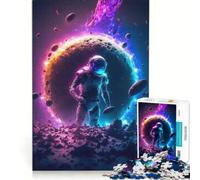 Puzzle da 1000 pezzi per adulti raffigurante un astronauta morto, gioco rompicapo, decorazione per la casa, compleanno e Natale 38x26cm