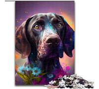Puzzle da 1000 pezzi per adulti raffigurante un cane da caccia tedesco a pelo corto Puzzle impossibili per adulti,attività divertenti da fare a casa,regalo di compleanno,regalo da viaggio,38x26cm