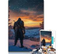 Puzzle da 1000 pezzi per adulti raffigurante un cavaliere medievale, aiuta il cervello a esercitare la pazienza Giocattoli avvincenti per coltivare la pazienza Un'opera d'arte (50x75cm)