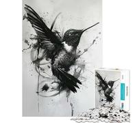 Puzzle da 1000 pezzi per adulti raffigurante un colibrì gioco educativo e stimolante ideale come antistress e regalo divertente (dimensioni 38x52cm)