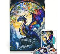 Puzzle da 1000 pezzi per adulti, raffigurante un drago con le ali spiegate Gioco rilassante, attività divertente da fare in casa, ideale per rafforzare il legame di coppia 50x75cm