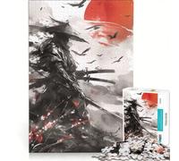 Puzzle da 1000 pezzi per adulti raffigurante un guerriero samurai giapponese, gioco educativo, allena la mente e la mano, migliora l'amore tra le coppie 50x75cm