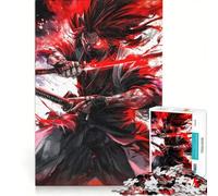 Puzzle da 1000 pezzi per adulti raffigurante un guerriero samurai in preda alla rabbia un giocattolo educativo rilassante e stimolante per l'intelletto un regalo perfetto per gli appassionati