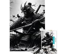Puzzle da 1000 pezzi per adulti raffigurante un guerriero samurai Un giocattolo divertente e originale perfetto come decorazione da parete compleanni e Natale (dimensioni: 50x75cm)