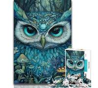 Puzzle da 1000 pezzi per adulti raffigurante un gufo, un gioco stimolante e divertente per tutta la famiglia, ideale come regalo per tutta la famiglia (38x26cm)
