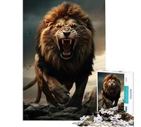 Puzzle da 1000 pezzi per adulti raffigurante un leone sulla montagna Puzzle antistress da 1000 pezzi ideale per migliorare la memoria compleanni e Natale (50x75cm)