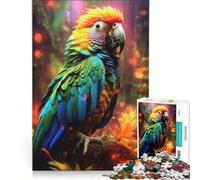 Puzzle da 1000 pezzi per adulti raffigurante un maestoso pappagallo a terra un gioco fai-da-te per tutta la famiglia ideale per rafforzare il legame di coppia 38x26cm