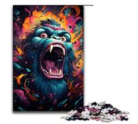 Puzzle da 1000 pezzi per adulti raffigurante un orangutan idea regalo per un'attività intellettuale e ludica 75x50 cm