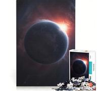 Puzzle da 1000 pezzi per adulti raffigurante un pianeta con alba nello spazio gioco educativo decorazione per la casa collezione d'artista belle arti 50x75cm