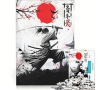 Puzzle da 1000 pezzi per adulti, raffigurante un samurai giapponese tra i ciliegi in fiore, un gioco pratico da assemblare, un'idea regalo unica per compleanni e occasioni speciali 38x26cm