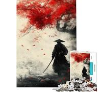Puzzle da 1000 pezzi per adulti raffigurante un samurai nebbioso in guerra Difficile e stimolante un gioco pratico per tutta la famiglia adatto a partire dai 14 anni (38x52cm)