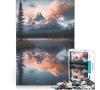 Puzzle da 1000 pezzi per adulti raffigurante un tranquillo lago delle Montagne Rocciose gioco educativo decorazione per la casa collezione d'artista belle arti 38x52cm