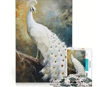 Puzzle da 1000 pezzi per adulti, raffigurante un trespolo con piume d'avorio, un gioco impossibile, ideale per passare il tempo durante le vacanze, un regalo perfetto per amici e familiari 50x75cm