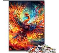 Puzzle da 1000 pezzi per adulti,raffigurante un uccello fenice psichedelico,in legno,per adolescenti dai 14 anni in su,decorazione per la casa,50x75cm,perfetto per decorazioni per la casa,compleanni