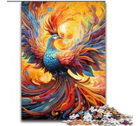 Puzzle da 1000 pezzi per adulti, raffigurante un uccello fenice psichedelico, realizzato in cartone, divertente per la famiglia, perfetto per compleanni e feste, 1000 pezzi(26x38cm)