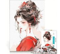 Puzzle da 1000 pezzi per adulti, raffigurante una bellezza cinese, un gioco rompicapo, ideale come regalo di compleanno o per decorare la scrivania 50x75cm