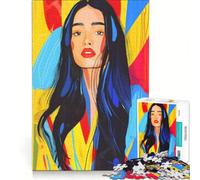 Puzzle da 1000 pezzi per adulti, raffigurante una bellissima donna, un gioco rompicapo, ideale per ridurre lo stress e rafforzare il legame di coppia 38x52cm