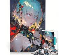 Puzzle da 1000 pezzi per adulti, raffigurante una bellissima ragazza con i capelli corti Gioco rompicapo, antistress divertente, ideale per rafforzare l'amore di coppia 38x26cm