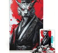 Puzzle da 1000 pezzi per adulti, raffigurante una bestia samurai giapponese, gioco educativo, decorazione per la casa, collezione d'artista, opera d'arte 38x52cm