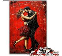 Puzzle da 1000 pezzi per adulti raffigurante una coppia che balla, modello da assemblare, attività divertenti da fare a casa, regalo di compleanno, regalo da viaggio (50x75cm)