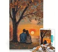Puzzle da 1000 pezzi per adulti, raffigurante una coppia che guarda il tramonto Gioco educativo, divertente e spiritoso, ideale come regalo di compleanno 38x52cm