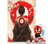 Puzzle da 1000 pezzi per adulti raffigurante una donna con le spade ideale per rilassarsi divertirsi in famiglia collezione d'artista opera d'arte 38x26cm