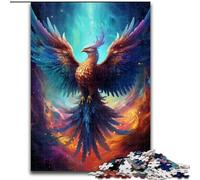 Puzzle da 1000 pezzi per adulti raffigurante una fenice colorata, in cartone, gioco di attività per famiglie, decorazione da parete per la casa, 1000 pezzi(26x38cm)