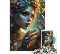 Puzzle da 1000 pezzi per adulti raffigurante una foresta fatata con ritratti di adolescenti ideale per rilassarsi decorare la casa e divertirsi a casa (dimensioni: 38x26cm)