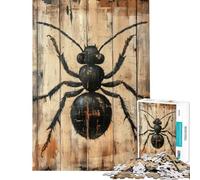 Puzzle da 1000 pezzi per adulti raffigurante una formica dipinta su pannello di legno Un gioco divertente per adulti che stimola l'analisi e la logica Difficile e stimolante (dimensioni 38x26cm)