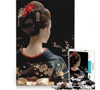 Puzzle da 1000 pezzi per adulti, raffigurante una geisha in kimono, ideale per il relax e il divertimento in famiglia, parte di una collezione d'artista o un'opera d'arte 38x52cm