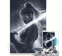 Puzzle da 1000 pezzi per adulti, raffigurante una guerriera con katana, un gioco impossibile, ideale per l'interazione genitore-figlio e come regalo per la lista dei desideri con Babbo Natale 50x75cm